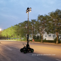 Emergency vertical telescopic light tower